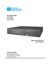 Clinton Electronics Pro CE-DVR400 User Manual
