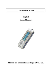 Milestone International GROOVOX WAVE User Manual