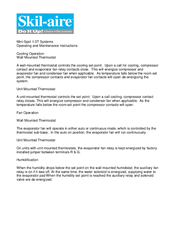 Skil-aire Mini-Spot 1-3T Systems Operating And Maintenance Instructions Manual
