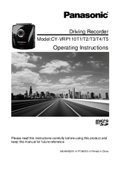 Panasonic CY-VRP110T5 Operating Instructions Manual