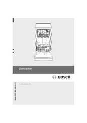 Bosch SRI55M25 EU Instructions For Use Manual