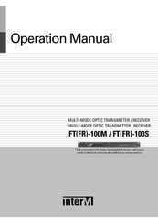 Inter-m FR-100M Operation Manual
