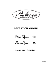 andrews Para-Dyne 50 Operation Manual