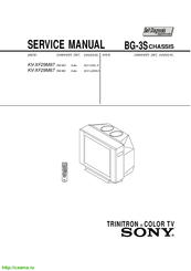 Sony Trinitron KV-XF29M97 Service Manual