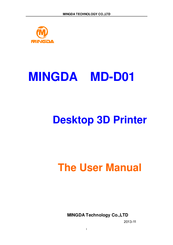 Mingda MD-D01 User Manual