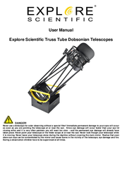 Explore Scientific Truss Tube Dobsonian Telescopes User Manual