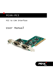 Peak PCAN-PCI Single Channel opto-decoupled User Manual