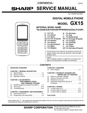 Sharp GX15 Service Manual