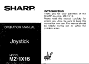 Sharp MZ-1X16 Operation Manual