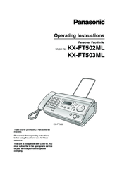 Panasonic KX-FT503ML Operating Instructions Manual