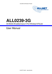 Allnet ALL0239-3G User Manual