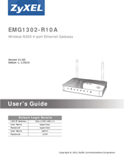 ZyXEL Communications EMG1302-R10A User Manual