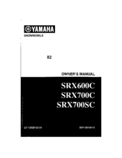 Yamaha SRX600C Owner's Manual