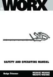 Worx WG207E Safety And Operating Manual