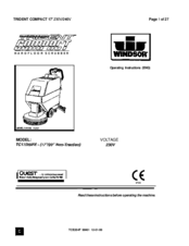 Windsor TC17/2OlFE Operating Instructions Manual