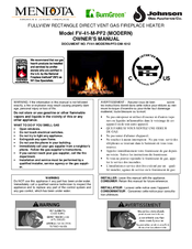 Mendota FV-41-M-PF2 MODERN Owner's Manual