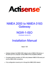 Actisense NMEA 2000 Installation Manual