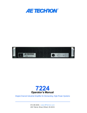 AE Techron 7212 Operator's Manual