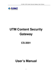 Planet Networking & Communication CS-2001 User Manual