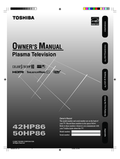 Toshiba 50HP86 Owner's Manual
