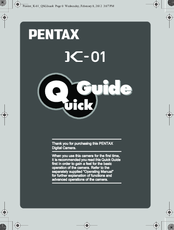 Pentax K-01 Quick Manual