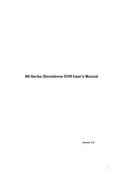 DVR SYSTEMS N6 Series User Manual