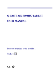 Q-NOTE QN-7000HX User Manual
