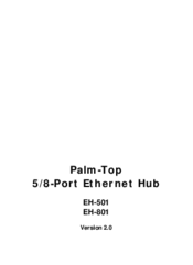 Planet Palm-Top EH-801 User Manual