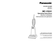 Panasonic MCV5241 - UPRIGHT VACUUM PLAT Operating Instructions Manual