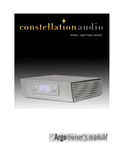 Constellation Argo Owner's Manual