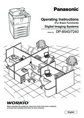 Panasonic DP-7240 Operating Instructions Manual