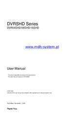COP Security DVR16SHD User Manual