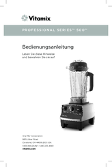 Vitamix PROFESSIONAL SERIES 500 Owner's Manual
