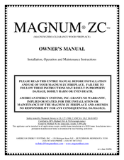 Magnum ZC Owner's Manual