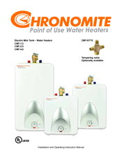 Hronomite CMT-2.5 Installation And Operating Instruction Manual