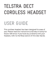 Telstra TELSTRA DECTCORDLESS HEADSET User Manual