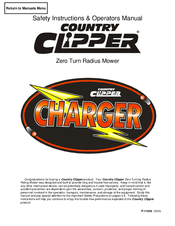 Country Clipper Zero Turn Radius Mower Safety Instructions & Operator's Manual