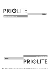 Priolite MB500 Instruction Manual
