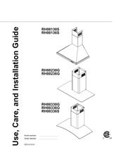 Yale RH00336G Use, Care And Installation Manual