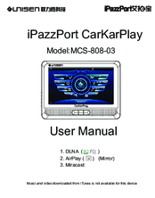 Unisen iPazzPort CarKarPlay MCS-808-03 User Manual