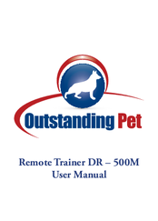 outstanding pet DR-500M User Manual