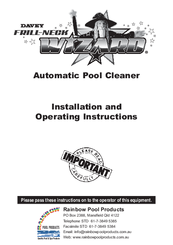 davey Frill-NeckWizard Installation And Operating Instructions Manual