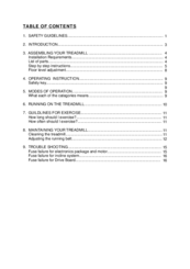 SPORTS ART Treadmill Owner's Manual