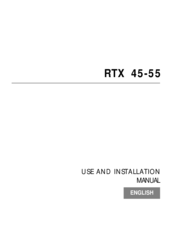 Sim2 RTX 45-55 Use And Installation  Manual