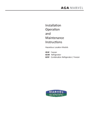AGA marvel 4EAF Installation, Operation And Maintenance Instructions