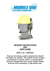 Mobile One HSP-7 series Instructions And User Manual