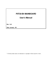 Tekram Technology P5T30-B4 User Manual