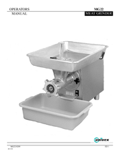 Univex MG22 Operator's Manual