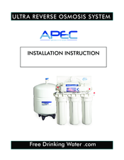 Apec ULTRA REVERSE OSMOSIS SYSTEM Installation Instructions Manual