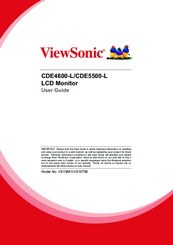 ViewSonic CDE4600-L User Manual